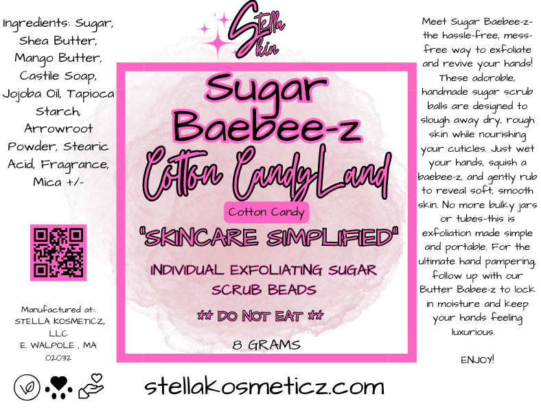 Cotton CandyLand Sugar Scrub Baebee-z