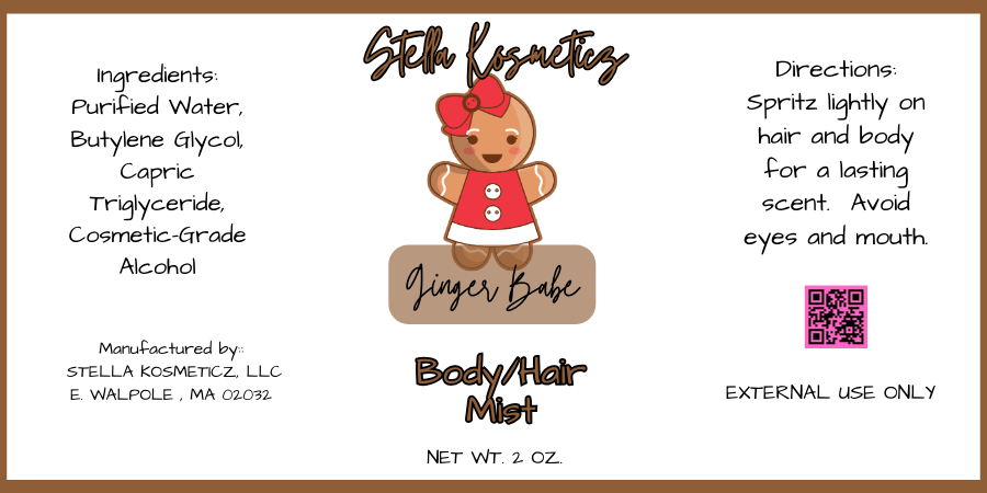 Ginger Babe Body & Hair Mist