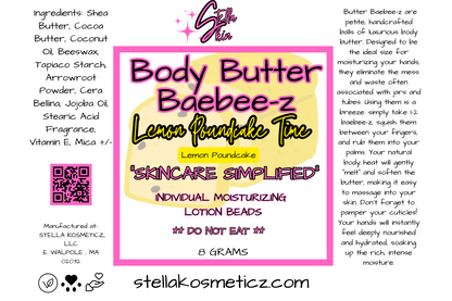 Lemon Poundcake Body Butter Baebee-z