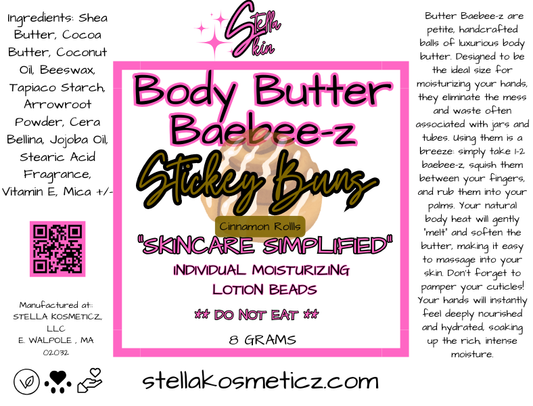 Stickey Buns Body Butter Baebee-z